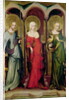 St. Catherine of Alexandria, St. Mary Magdalene and St. Margaret of Antioch, c.1380 by Master of the Trebon Altarpiece