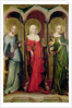 St. Catherine of Alexandria, St. Mary Magdalene and St. Margaret of Antioch, c.1380 by Master of the Trebon Altarpiece