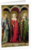 St. Catherine of Alexandria, St. Mary Magdalene and St. Margaret of Antioch, c.1380 by Master of the Trebon Altarpiece