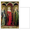 St. Catherine of Alexandria, St. Mary Magdalene and St. Margaret of Antioch, c.1380 by Master of the Trebon Altarpiece