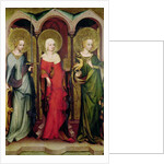 St. Catherine of Alexandria, St. Mary Magdalene and St. Margaret of Antioch, c.1380 by Master of the Trebon Altarpiece