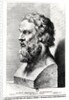 Bust of Plato engraved by Lucas Emil Vorsterman by Peter Paul Rubens