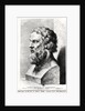 Bust of Plato engraved by Lucas Emil Vorsterman by Peter Paul Rubens