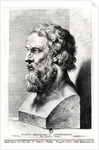 Bust of Plato engraved by Lucas Emil Vorsterman by Peter Paul Rubens