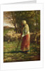 The Little Shepherdess by Jean-Francois Millet
