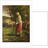 The Little Shepherdess by Jean-Francois Millet