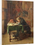Young Man Writing, 1852 by Jean-Louis Ernest Meissonier
