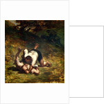 The Thieves and the Donkey, c.1858-60 by Honore Daumier