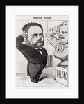 Caricature of Emile Zola Saluting a Bust of Honore de Balzac, 1878 by Andre Gill