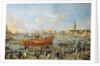 Departure of the 'Bucentaur' for the Lido on Ascension Day, 1766-70 by Francesco Guardi
