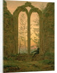 Ruins of the Oybin Monastery 1835-40 by Caspar David Friedrich