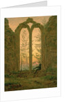 Ruins of the Oybin Monastery 1835-40 by Caspar David Friedrich