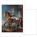 Equestrian Portrait of Louis XV at the age of thirteen, 1723 by C. & Van Loo J. B. Parrocel