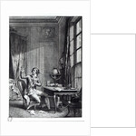 St. Preux Receiving the Portrait of Julie by Nicolas Andre Monsiau