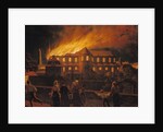 Fire at Cambrai Cathedral, 9th September 1859 by Abel Berger
