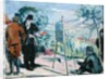 A Visit to the House of Cezanne in Aix, 1906 by Maurice Denis