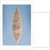 Solutrean 'laurel leaf' blade, found at Volgu, 20000-15000 BC by Paleolithic Paleolithic