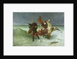 The Flight of Gradlon Mawr c.1884 by Evariste Vital Luminais