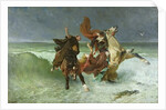 The Flight of Gradlon Mawr c.1884 by Evariste Vital Luminais