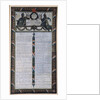 Table of the Declaration of the Rights of Man and the Citizen by French School