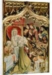 The St. Elizabeth Altarpiece, detail depicting the birth of St. Elizabeth 1474-77 by Master of the Legend of St. Elizabeth