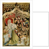The St. Elizabeth Altarpiece, detail depicting the birth of St. Elizabeth 1474-77 by Master of the Legend of St. Elizabeth