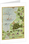 Fol.39v Map of the Magellan Straits by Guillaume Le Testu