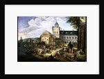 Market on the Banks of a River by Mathys Schoevaerdts