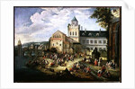 Market on the Banks of a River by Mathys Schoevaerdts