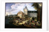 Market on the Banks of a River by Mathys Schoevaerdts