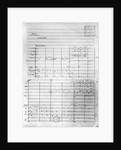 Score sheet of Act 1 of 'Pelleas and Melisande', 1902 by Claude Debussy