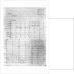 Score sheet of Act 1 of 'Pelleas and Melisande', 1902 by Claude Debussy