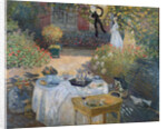 The Luncheon: Monet's garden at Argenteuil, c.1873 by Claude Monet