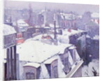 View of Roofs or Roofs under Snow, 1878 by Gustave Caillebotte