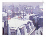 View of Roofs or Roofs under Snow, 1878 by Gustave Caillebotte