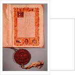 Ratification by Edward VI of the Treaty of Boulogne, 25th May 1550 by English School