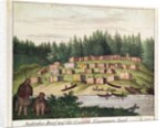 Indian Encampment on Quadra Island, Vancouver Islands by German School