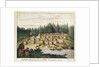 Indian Encampment on Quadra Island, Vancouver Islands by German School