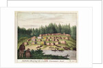 Indian Encampment on Quadra Island, Vancouver Islands by German School