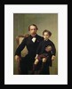 Portrait of the Emperor Louis-Napoleon Bonaparte and his son, Prince Napoleon Eugene Louis Jean Joseph Bonaparte by French School
