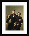 Portrait of the Emperor Louis-Napoleon Bonaparte and his son, Prince Napoleon Eugene Louis Jean Joseph Bonaparte by French School
