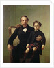 Portrait of the Emperor Louis-Napoleon Bonaparte and his son, Prince Napoleon Eugene Louis Jean Joseph Bonaparte by French School