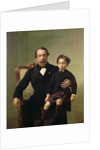 Portrait of the Emperor Louis-Napoleon Bonaparte and his son, Prince Napoleon Eugene Louis Jean Joseph Bonaparte by French School