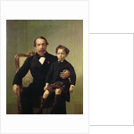 Portrait of the Emperor Louis-Napoleon Bonaparte and his son, Prince Napoleon Eugene Louis Jean Joseph Bonaparte by French School