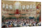 Dinner in the Salle des Spectacles at Versailles, 1854 by Eugene-Louis Lami