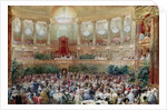Dinner in the Salle des Spectacles at Versailles, 1854 by Eugene-Louis Lami