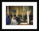 Louis Visconti Presenting the New Plans for the Louvre to Napoleon III 1853 by Jean Baptiste Ange Tissier