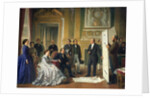Louis Visconti Presenting the New Plans for the Louvre to Napoleon III 1853 by Jean Baptiste Ange Tissier