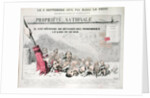 Defense de deposer des immondices le long de ce mur, caricature of Second Empire politicians by Alfred Le Petit