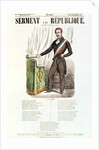 Illustrated lyric sheet for 'Serment a la Republique', c.1848-52 by French School